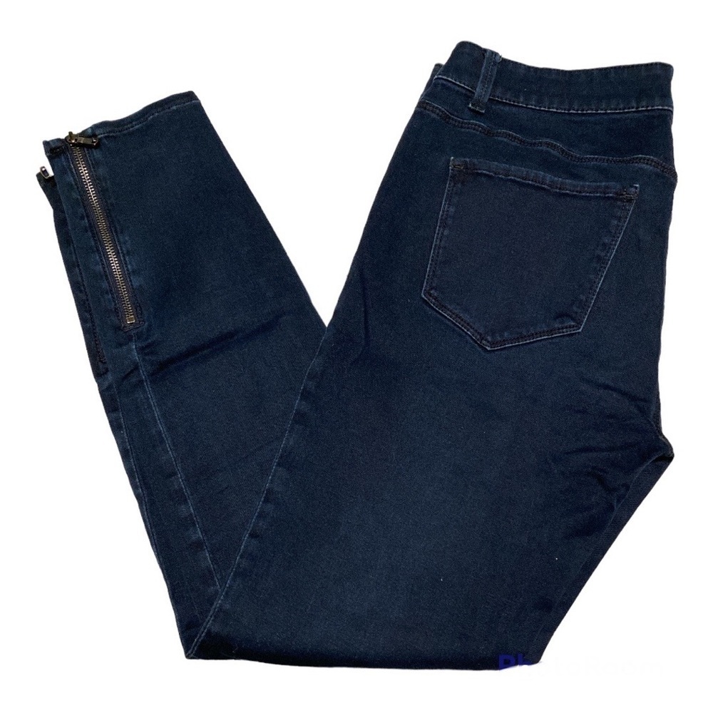 ANN Taylor Dark Wash Skinny Crop Jeans Women’s 10 EUC Cute Spring Summer Denim